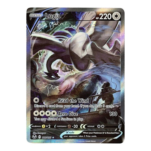 Lugia V Alternate Full Art 186/195 Silver Tempest Pokemon card - PSA 10