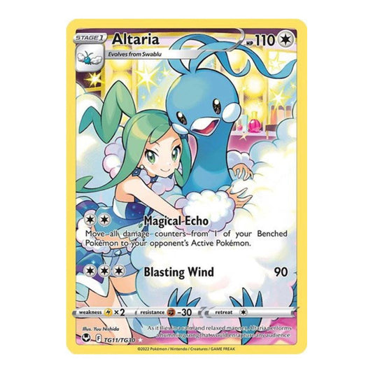 Altaria TG11/TG30 Silver Tempest Trainer Gallery Pokemon card - PSA 10
