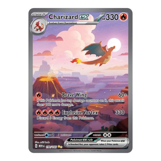 Charizard ex 199/165 Scarlet & Violet 151 Pokemon card - PSA 10