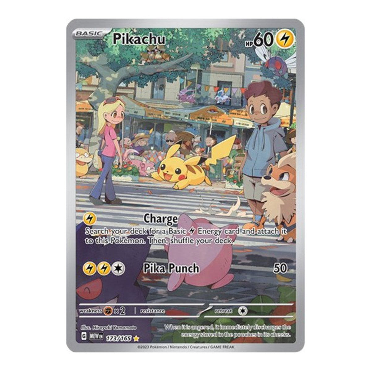 Pikachu 173/165 Scarlet & Violet 151 Pokemon card - PSA 10
